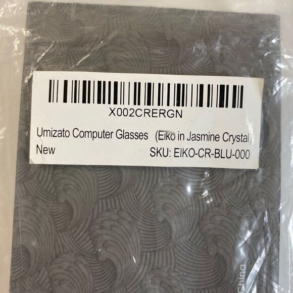 NIB Umizato Unisex EIKO Computer Blue Light Blocking Glasses Jasmine Crystal - Picture 2 of 13